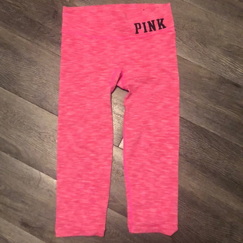 Pink cropped tights